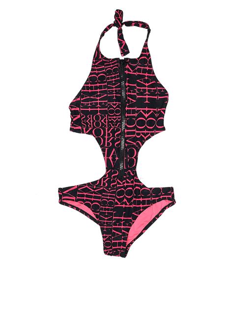 michael kors size 8 multi ruffle one piece swimsuit ebay|Michael Kors One Piece Swimwear for Women .